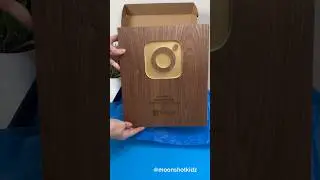 DIY “Instagram play button” for reaching 150,000 followers. 