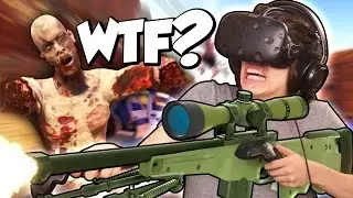 SNIPING ZOMBIES IN VIRTUAL REALITY! | Arizona Sunshine VR (HTC Vive Gameplay)
