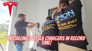 Installing 2 EV Tesla chargers on new build home.