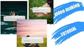 How to make message notification model status video using alightmotion/kv tech