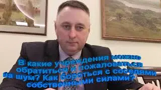 В какие учреждения можно обратиться и пожаловаться на шум  Как бороться с соседями