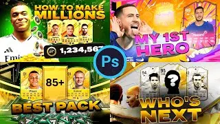 FC 25 Thumbnail Pack PSD Photoshop + FC 25 Fonts