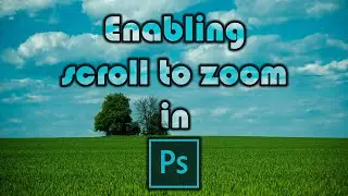 How to enable scroll to zoom in Photoshop. 