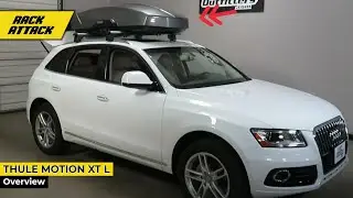 Audi Q5 with Thule Motion XT 16 CF Roof Top Cargo Box Luggage Carrier
