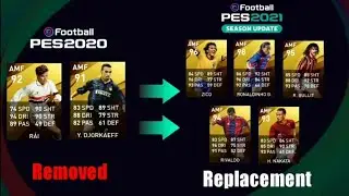 REPLACEMENT OF PES 2020 PLAYERS INTO 2021