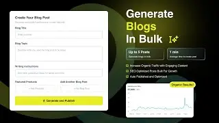 AI Auto Blogger Shopify App For Instant SEO Content Creation - Build Blogs with AI