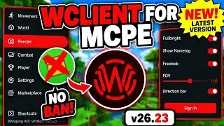 💀 WClient For MCPE ( LATEST VERSION ) 🤯 | So Many Features ! 📈 | Toolbox For MCPE, latest toolbox.