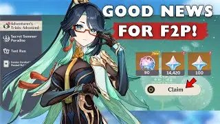 GOOD NEWS! VERSION 4.4 GIVES F2P PLAYERS 90 WISHES! (40 MORE THAN 4.3) | Genshin Impact