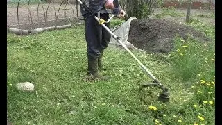 HUTER GGT-800S Заводим и косим 2018/HUTER GGT-800S Start and cosim 2018.