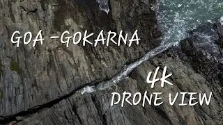 GOA and OM beach karnataka 4k drone view #drone shots #dji #djimini3pro  #goa #om #beach #karnataka