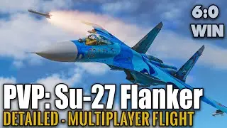 DCS World Multiplayer: SU-27 Flanker winning strategy for pvp (a2a dogfight vs f-16 & f-18) on GS.