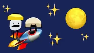 Tamago Sushi helps Gyoza fly to the moon 🍣🥟✨🌕🚀 (Secret staycation) #secretstaycation