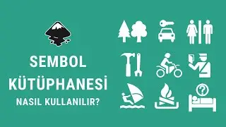 Inkscape'de semboller kütüphanesi nasıl kullanılır?