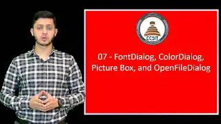 WinForm Tutorial Using C# 07 - FontDialog, ColorDialog, Picture Box, OpenFileDialog