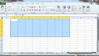 Microsoft Excel 2010 Tutorial: Selecting a Range of Cells | K Alliance