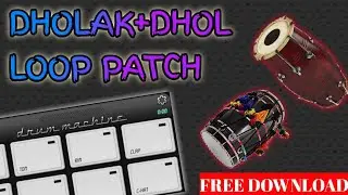 Dholak + Dhol Loop Patch, On Drum Machine Mobile Octapad, PATCH LINK IN THE DESCRIPTION BOX.