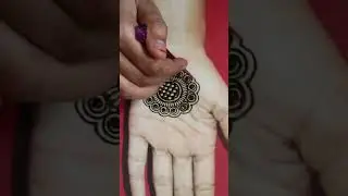 #shorts Easy Arabic Mehndi design | Circle mehndi | maruthani design |simple mehndi design