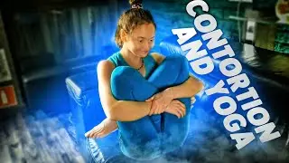Contortion and yoga. Flexible girl Natalya does difficult asanas. Flexshow.