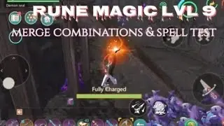 RUNE MAGIC LVL 9 merge combination and spells test / Utopia: origin 