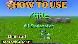 How to use Title Commands in Minecraft Bedrock