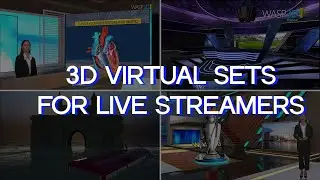 3D Realistic Virtual Sets for Livestreamers and Broadcasters | 