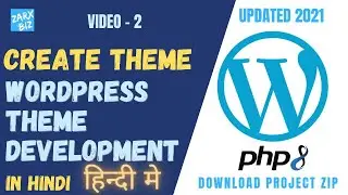 #2 How to create custom theme in WordPress in hindi | WordPress in hindi Easiest way 2021