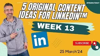 What can I write on LinkedIn™️  5 Ideas to help create content that works.  Content Ideas for Growth