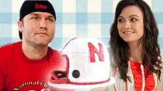 Nebraska Football Helmet Cake for Scott Porter - How to Bake It in Hollywood with Ashley Adams