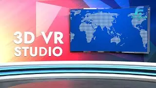 3d Virtual News Studio | 4K Footage