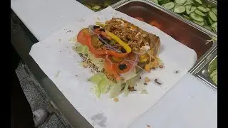 Chicken Subway Sandwich With Caesar and Sweet Onion Sauce