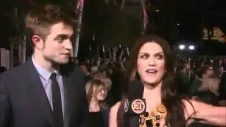 Robert Pattinson Breaking Dawn Part 1 World Premiere - Entertaiment Tonight Interview
