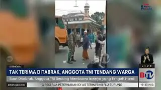 Anggota TNI Tendang Kepala Pengendara Motor Gegara Tabrak Istrinya | Beritasatu