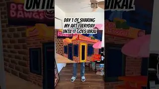 Day 1 of Sharing my Art Everyday Until it Goes Viral #artshorts #artreveal #viralart #art #shorts