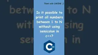 Without semicolon?? Possible?? Brainteaser#4