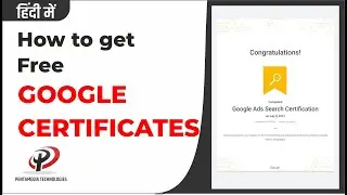 How to Get Free GOOGLE CERTIFICATES | Digital Marketing | Pentamedia Technologies