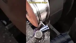 Lathe machine turning, continuous chips #machine
