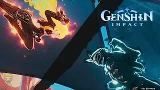 The Pyro Archon vs.  The First Harbinger - Genshin Impact Cutscene