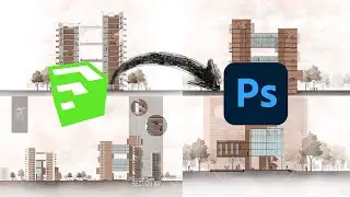 How to section cut a model in Sketchup and render in Photoshop I Quick section render tutorial