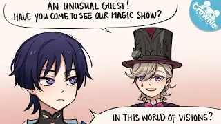 The Wanderer Meets The Magician - PT.1 | Comic by usa_chins #genshinimpact