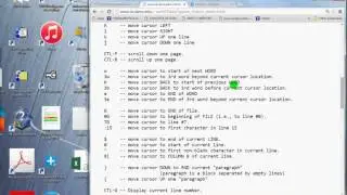 Unix vi editor B - moving around in file