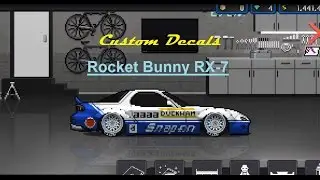 Pixel Car Racer : Custom Decals - Rocket Bunny RX-7 !!