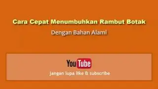 Cara Cepat Menumbuhkan Rambut Botak dengan Bahan Alami