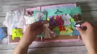 Книжка кукольньный домик для девочки.