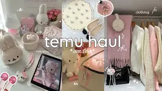 aesthetic TEMU haul 🧸🍥!! cute accessories , clothing, shoes, home decor, Christmas gifts