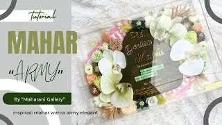 Tutorial Mahar Warna ARMY || inspirasi mahar warna army elegant