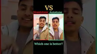 Autotune Vs Noautotune #song