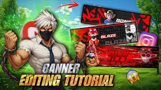 How to make banner like @BONEX4_FF @zoroffxx 🔥 BANNER FULL editing tutorial 💯