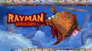 Rayman origins world 7 Рокочущие Пещеры 7 серия Босс Опузырить пресмешника