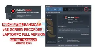 Menginstal Bandicam v5.1.1 Screen Recorder Pc/Laptop Full Version