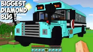 This is THE BIGGEST DIAMOND BUS in Minecraft! I found SECRET GIANT DIAMOND CAR!